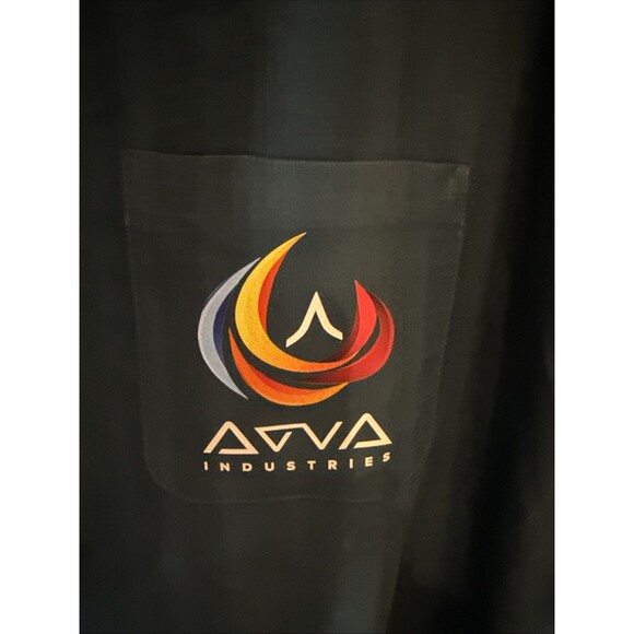 BIG & TALL Van Heusen Graphic Casual Button Up Shirt Blue 2XL GUC - Picture 2 of 6